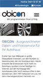 Mobile Screenshot of obicon.de